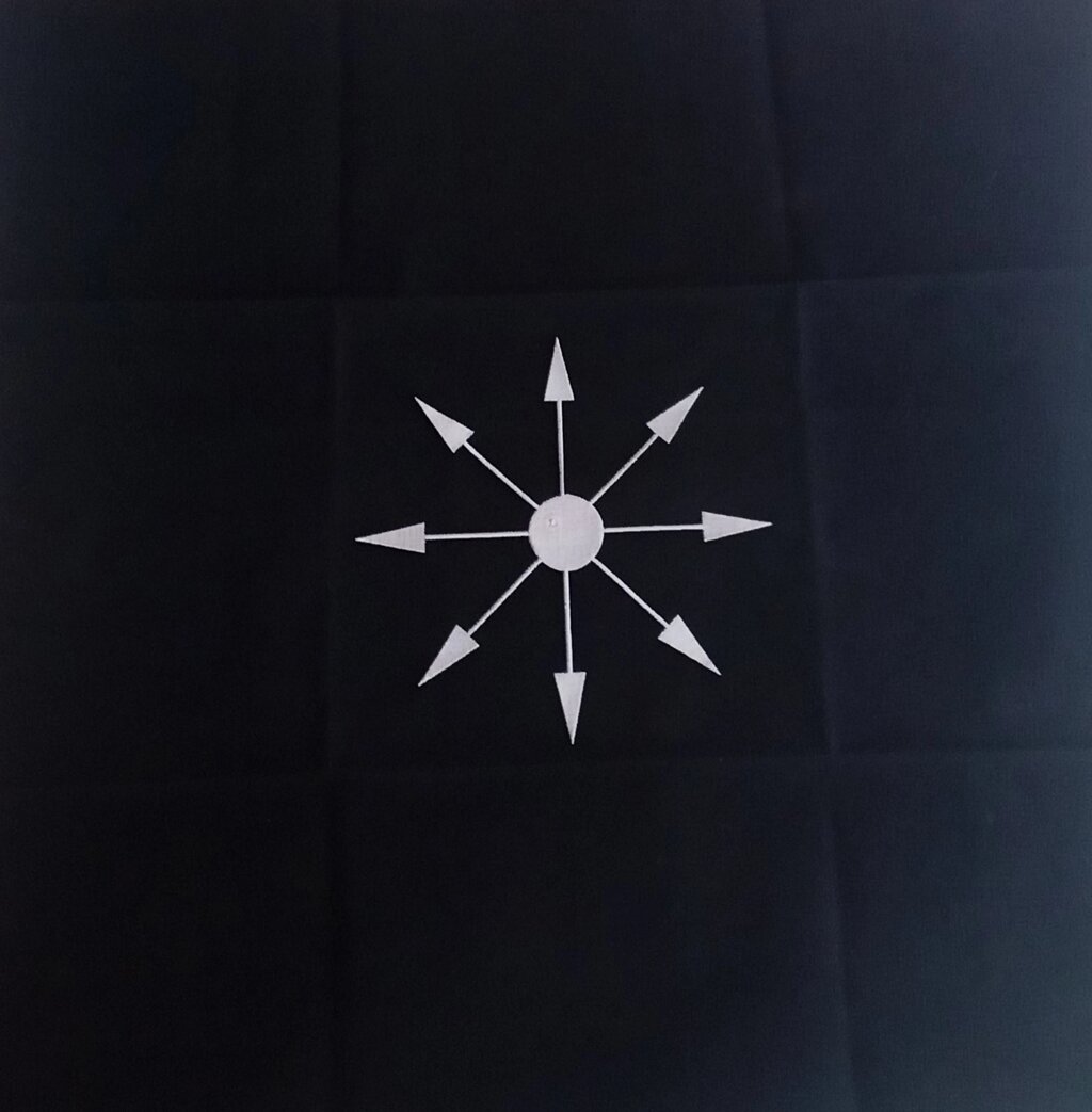 Алтарное покрывало Звезда Хаоса 75*75 от компании ООО АМУЛЕТОФФ - фото 1