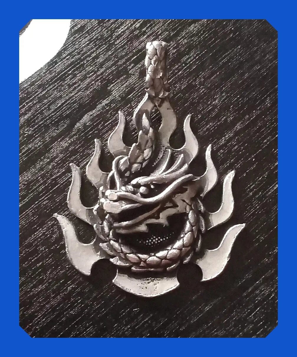 Х-амулет Огненный дракон, со шнурком, Символ Года от компании ООО АМУЛЕТОФФ - фото 1