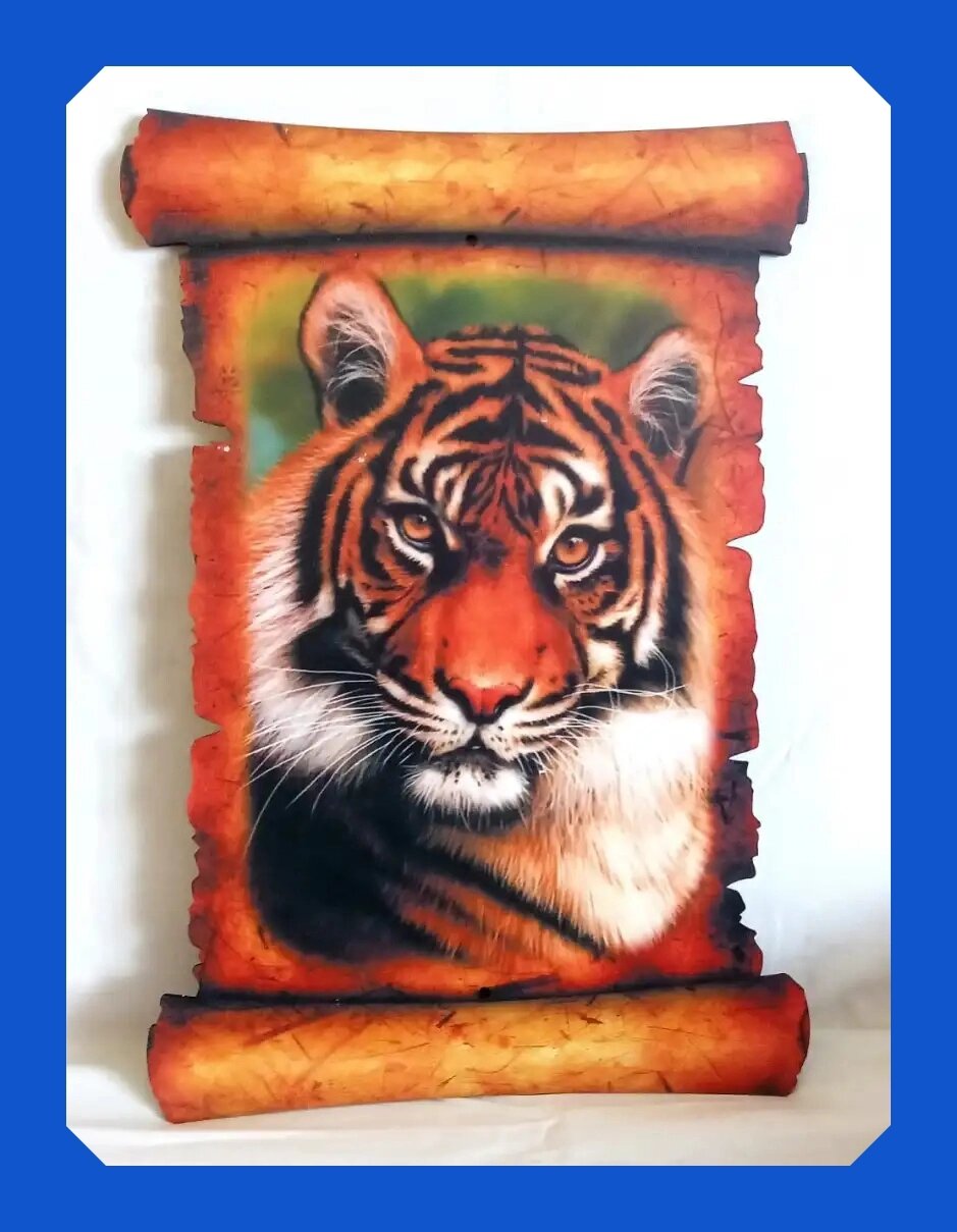 Объемная картина «Тигр», ХДФ от компании ООО АМУЛЕТОФФ - фото 1