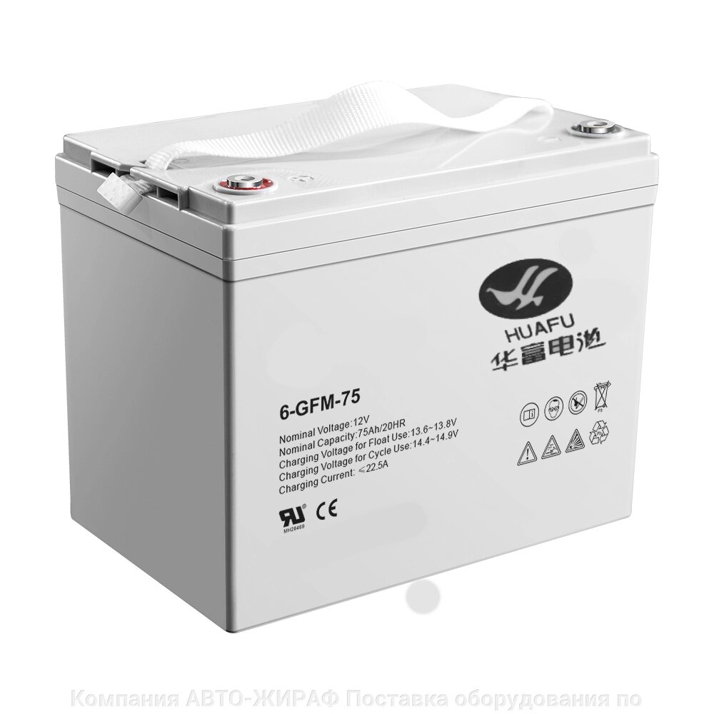 Аккумулятор для штабелёров IWS/PWS/WS 12V/75Ah гелевый (Gel battery) от компании Компания АВТО-ЖИРАФ Поставка оборудования по ценам завода изготовителя - фото 1