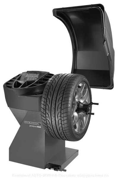 Балансировочный станок (стенд) для колес Hofmann Geodyna 7300L. Цвет серый RAL 7040 от компании Компания "АВТО-ЖИРАФ" Поставка оборудования по ценам завода изготовите - фото 1