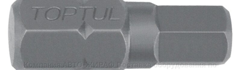 Бита 10 мм шестигранная HEX 7 мм L=30 мм TOPTUL от компании Компания "АВТО-ЖИРАФ" Поставка оборудования по ценам завода изготовите - фото 1