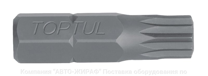 Бита 10 мм Spline M12 L=30 мм TOPTUL от компании Компания "АВТО-ЖИРАФ" Поставка оборудования по ценам завода изготовите - фото 1