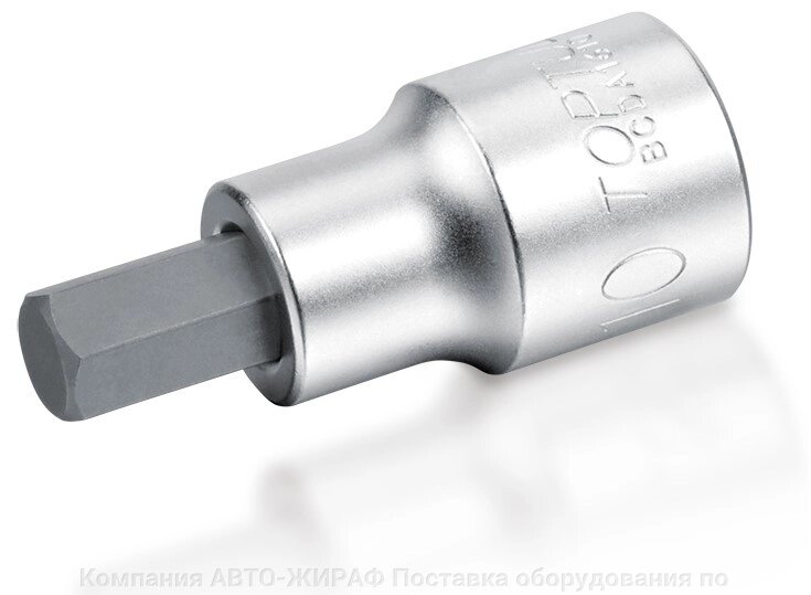 Головка торцевая с шестигранной вставкой HEX 1/2" 8 мм L=55 мм TOPTUL BCDA1608 от компании Компания "АВТО-ЖИРАФ" Поставка оборудования по ценам завода изготовите - фото 1