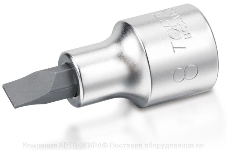 Головка торцевая с вставкой 1/4" SL4,5 L=37 мм TOPTUL BCCA084E от компании Компания "АВТО-ЖИРАФ" Поставка оборудования по ценам завода изготовите - фото 1