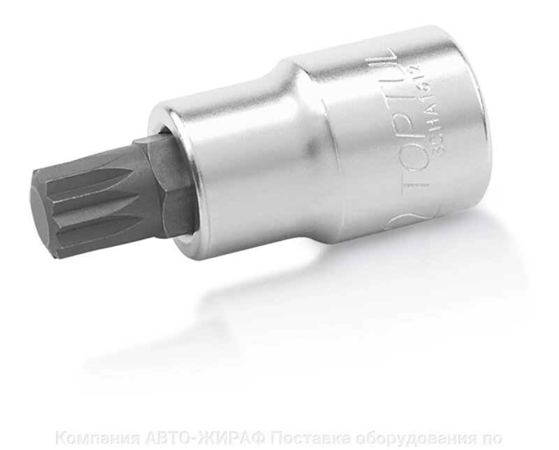 Головка торцевая с вставкой Spline 1/2" M8 L=55 мм TOPTUL BCHA1608 от компании Компания "АВТО-ЖИРАФ" Поставка оборудования по ценам завода изготовите - фото 1