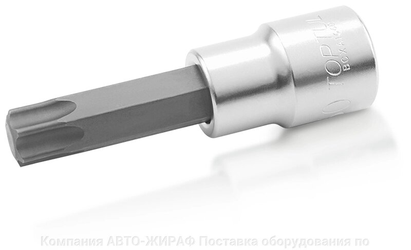 Головка торцевая с вставкой TORX 1/2" T50 L=80 мм TOPTUL BCXA1650 от компании Компания "АВТО-ЖИРАФ" Поставка оборудования по ценам завода изготовите - фото 1