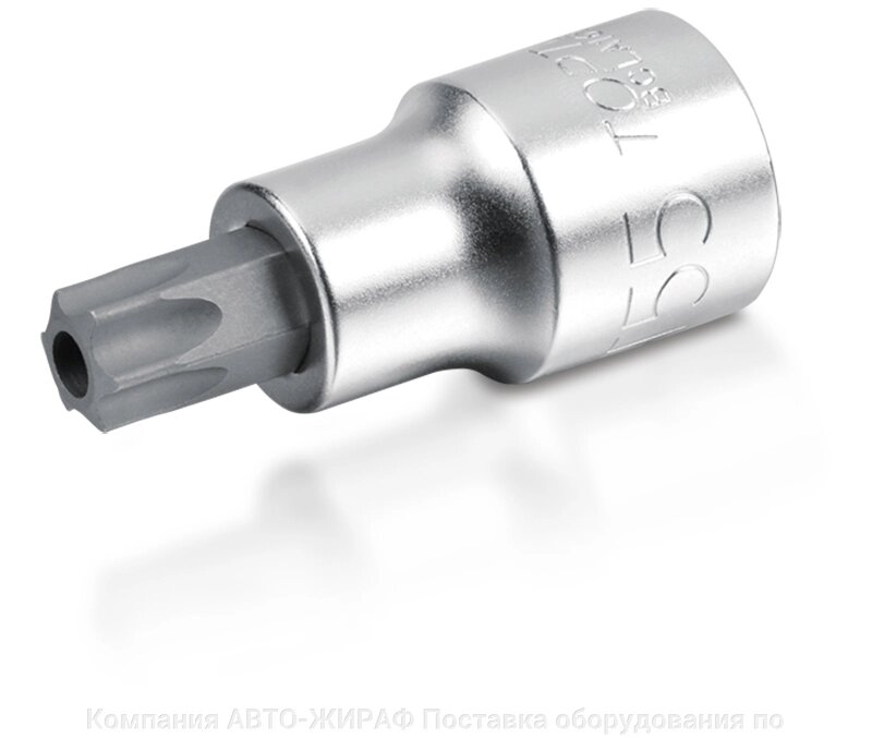 Головка торцевая TORX 1/2" T20 L=55 мм с отверстием TOPTUL от компании Компания АВТО-ЖИРАФ Поставка оборудования по ценам завода изготовителя - фото 1