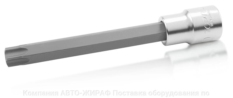 Головка торцевая TORX 1/2" T55 L=140 мм с отверстием TOPTUL от компании Компания "АВТО-ЖИРАФ" Поставка оборудования по ценам завода изготовите - фото 1