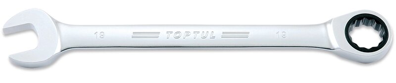 Ключ комбинированный трещоточный 10 мм TOPTUL AOAF1010 от компании Компания "АВТО-ЖИРАФ" Поставка оборудования по ценам завода изготовите - фото 1