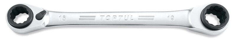Ключ трещоточный 8x11-10x9 мм TOPTUL ABAD0811 от компании Компания "АВТО-ЖИРАФ" Поставка оборудования по ценам завода изготовите - фото 1