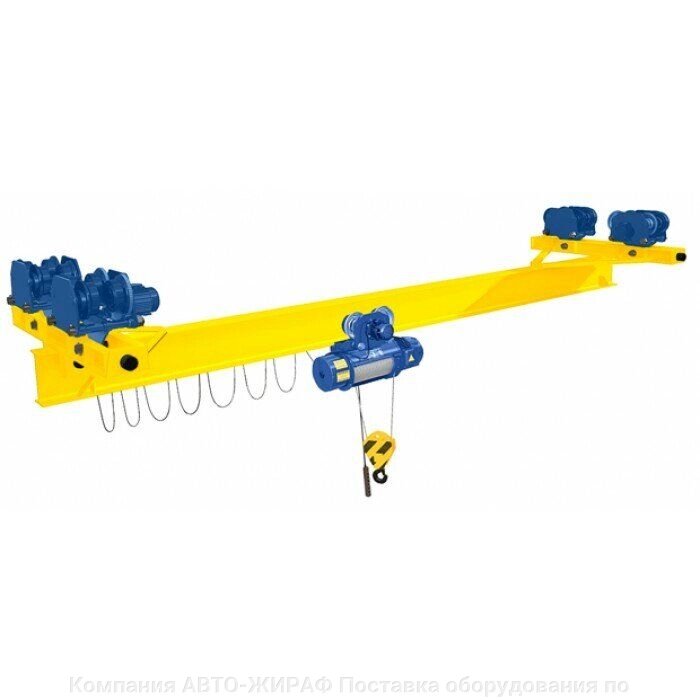 Кран мостовой однобалочный подвесной однопролётный г/п 10 т пролет 4,5 м от компании Компания АВТО-ЖИРАФ Поставка оборудования по ценам завода изготовителя - фото 1