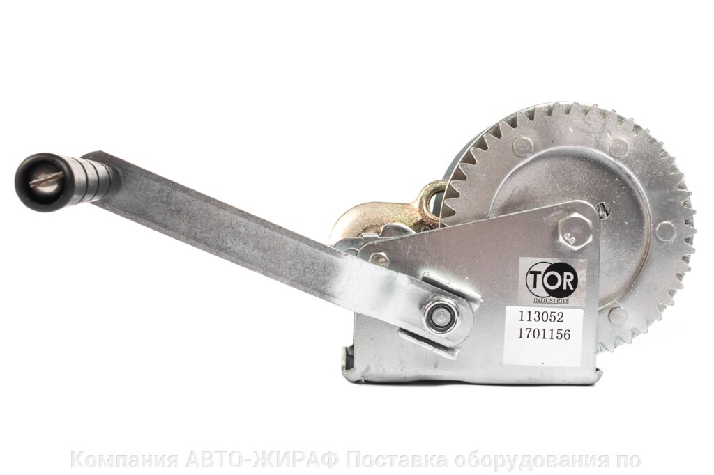 Лебедка ручная TOR ЛН-1200 (LHW) г/п 0,5 т длина троса 10 м от компании Компания АВТО-ЖИРАФ Поставка оборудования по ценам завода изготовителя - фото 1