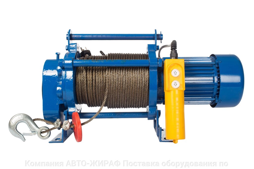 Лебедка TOR CD-300-A (KCD-300 kg, 220 В) с канатом 100 м от компании Компания АВТО-ЖИРАФ Поставка оборудования по ценам завода изготовителя - фото 1