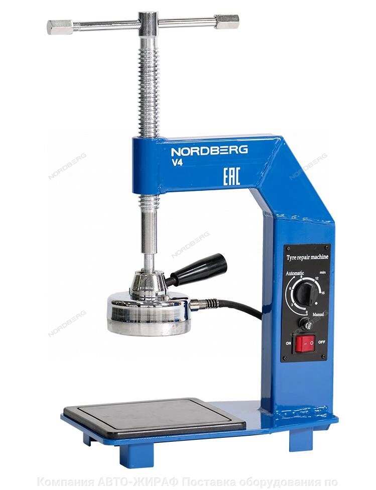 NORDBERG ВУЛКАНИЗАТОР V4 настольный с 1м нагревательным элементом от компании Компания АВТО-ЖИРАФ Поставка оборудования по ценам завода изготовителя - фото 1