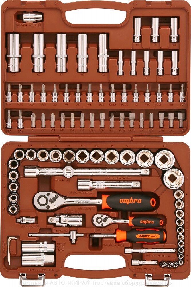 OMT94S12 Набор инструмента универсальный 1/4", 1/2"DR с головками торцевыми 12-гранными 1/2"DR, 94 предмета от компании Компания АВТО-ЖИРАФ Поставка оборудования по ценам завода изготовителя - фото 1