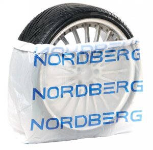 Пакеты для шин пнд 110х110см 15мкм белый с логотипом nordberg (100 шт) nordberg NTSB1115W