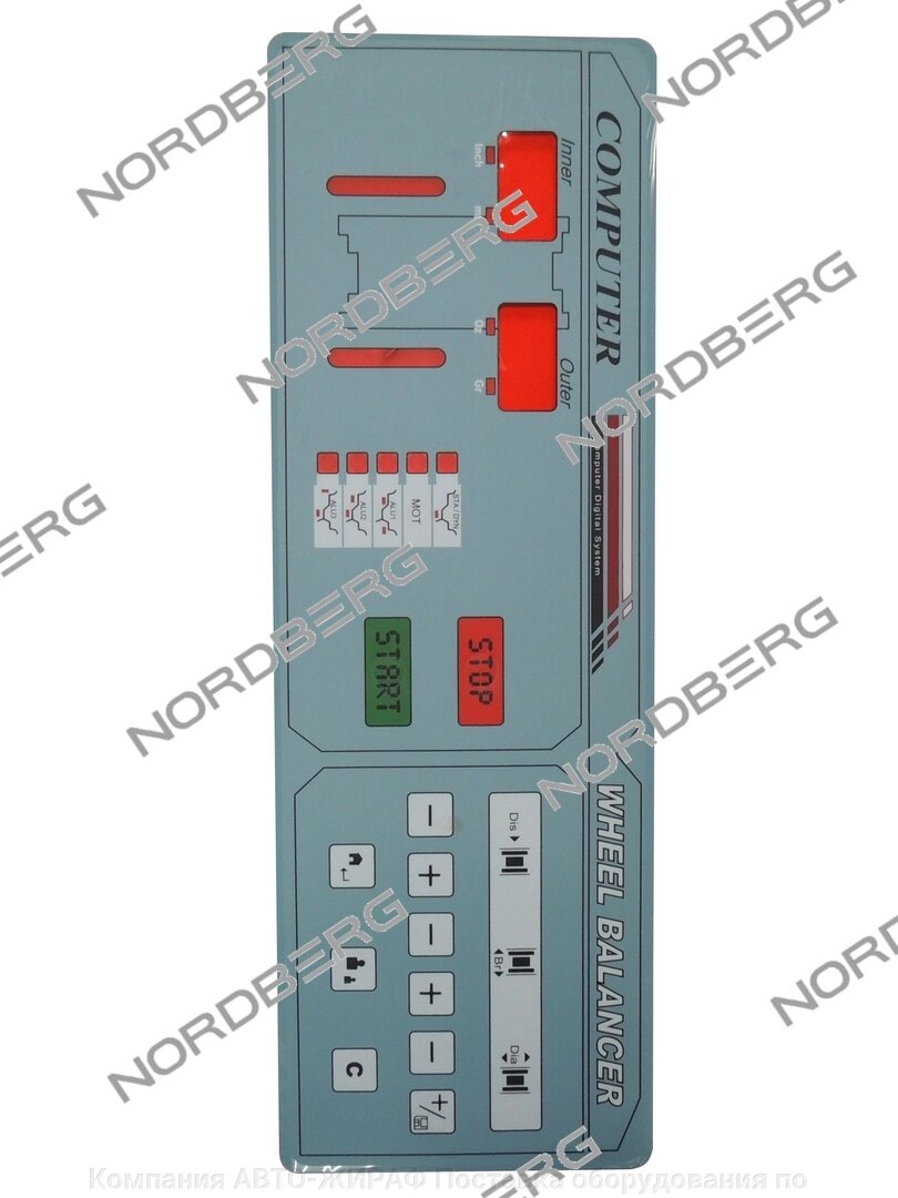 Панель B-01-1210003 (5509093) дисплея для 4524E нового образца NORDBERG B-01-1210003 от компании Компания АВТО-ЖИРАФ Поставка оборудования по ценам завода изготовителя - фото 1