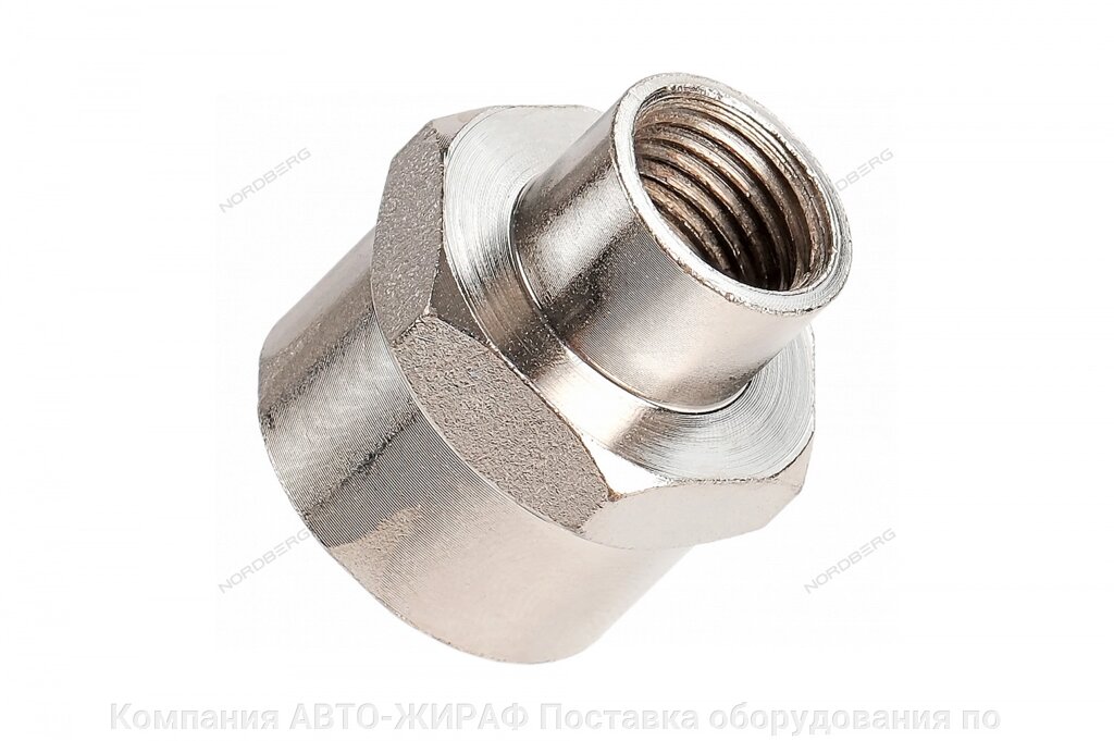 Переходник резьбовой F1/4" - F1/2" NORDBERG NPFF24 от компании Компания АВТО-ЖИРАФ Поставка оборудования по ценам завода изготовителя - фото 1