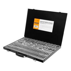 WDK-DTM3110 Набор метчиков и плашек М2-М18, 110 предметов, метрическая резьба