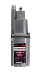 Насос вибрационный Verton НВ-10В/220 (220В, 220 Вт,D-76мм, произв. 20 л/мин., глуб. погруж. 4 м,, верхний забор воды,