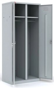 Двухсекционный металлический шкаф для одежды ШРМ-С 1860х600х500 мм