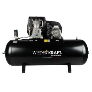 WDK-95079 Масляный поршневой компрессор с ременным приводом 798 л/мин, 11 бар, 380В/5,5 кВт, 500 л