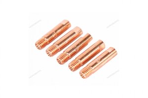 Сварочный наконечник для горелки MIG/MAG E-CU, M6x25, 1 мм, 5 шт. NORDBERG WMI-N10