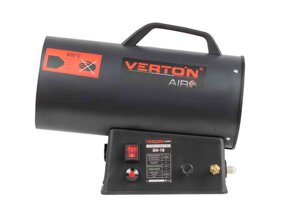Газовая тепловая пушка Verton Air GH-18 (18 кВт,400м3,1,1кг/ч, рег. высоты/подачи газа, пропан/бутан, шланг редуктора