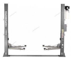 Подъемник двухстоечный 4 т, с электростопорами, 380 В, серый NORDBERG N4120BE-4G_380