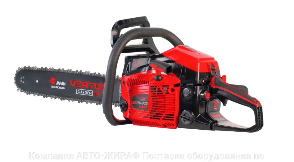 Пила бензиновая Verton Garden Pro CS-5420 (мощн. 54 см. куб.,V двиг. 3,4 л. с, дл. шины 50см/20", шаг цепи 0,325, от компании Компания "АВТО-ЖИРАФ" Поставка оборудования по ценам завода изготовите - фото 1