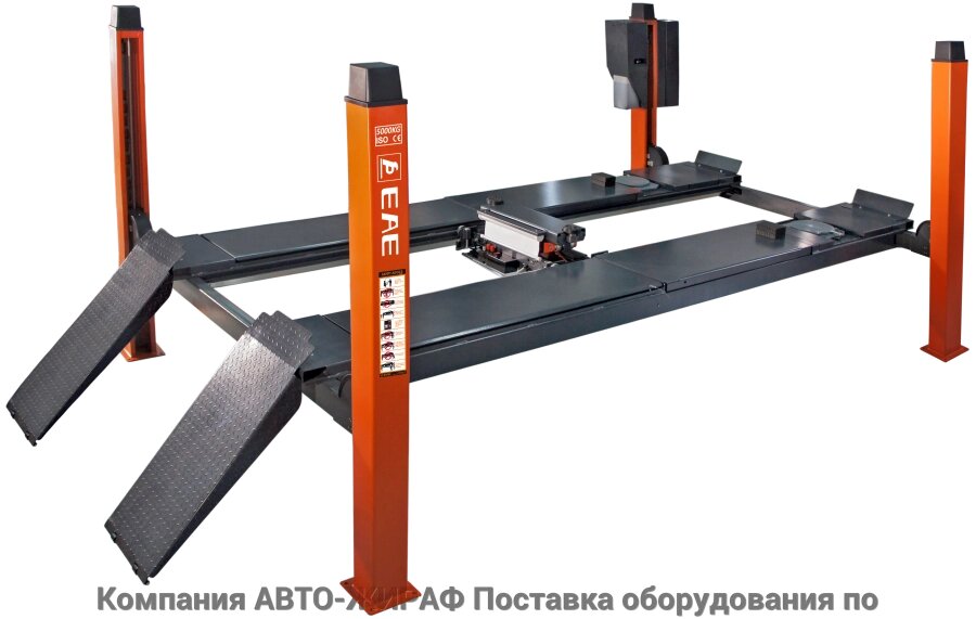 Подъемник четырехстоечный, г/п 4т, Everlift EE-6435V2. B.52L. 40T. M от компании Компания АВТО-ЖИРАФ Поставка оборудования по ценам завода изготовителя - фото 1