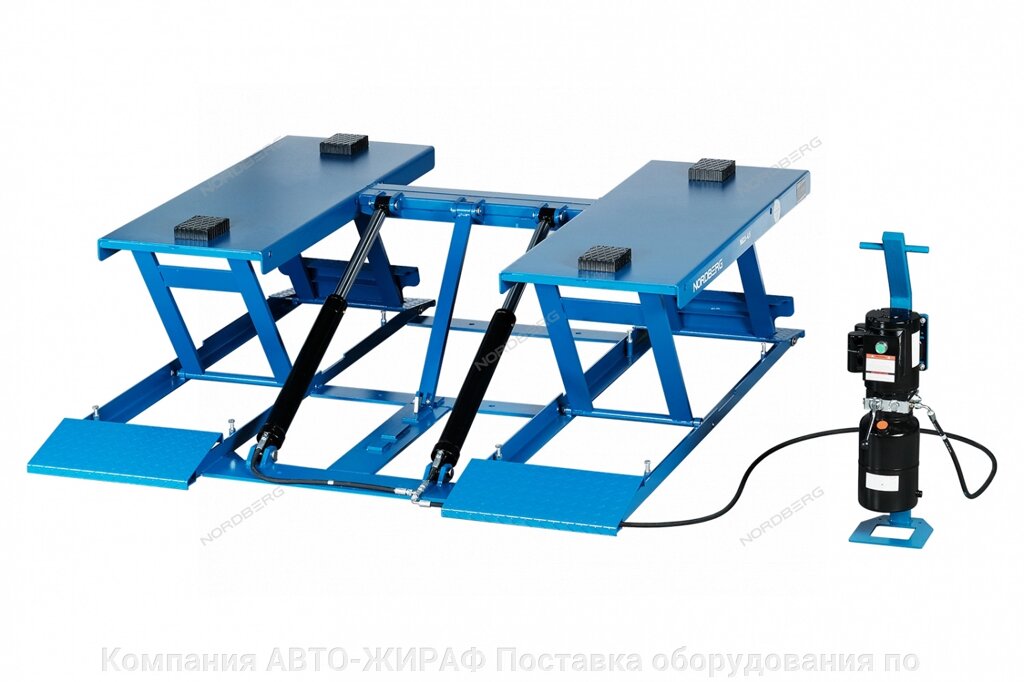 Подъемник ножничный 4.5т, 220В NORDBERG N633-4,5B от компании Компания АВТО-ЖИРАФ Поставка оборудования по ценам завода изготовителя - фото 1