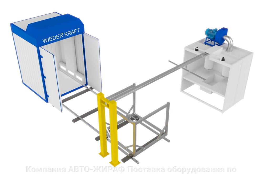 Покрасочная камера ОСК WDK-130 Wheels от компании Компания АВТО-ЖИРАФ Поставка оборудования по ценам завода изготовителя - фото 1