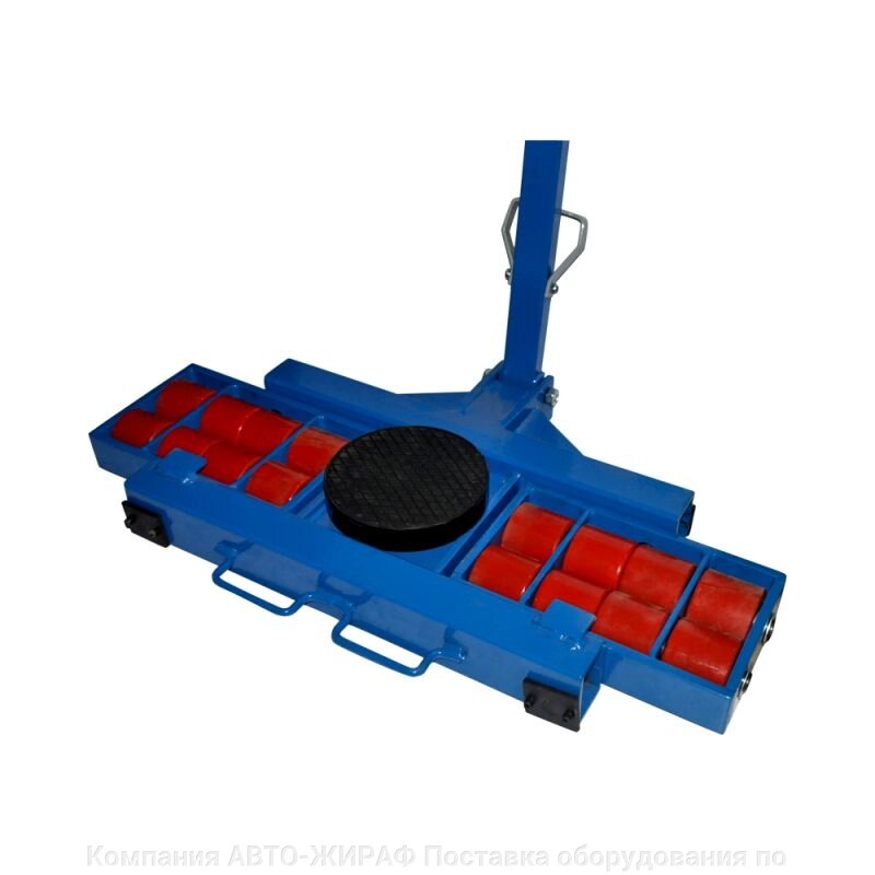 Роликовая платформа поворотная TOR X16 г/п 16 т (с ручкой) от компании Компания АВТО-ЖИРАФ Поставка оборудования по ценам завода изготовителя - фото 1