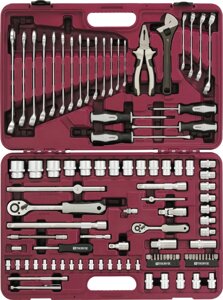 UTS0101 Набор инструмента универсальный 1/4", 1/2"DR, 101 предмет