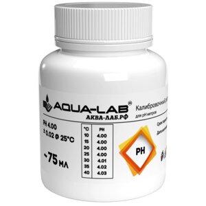 Калибровочный раствор AQUA-LAB PH-4 для pH электродов 75 мл