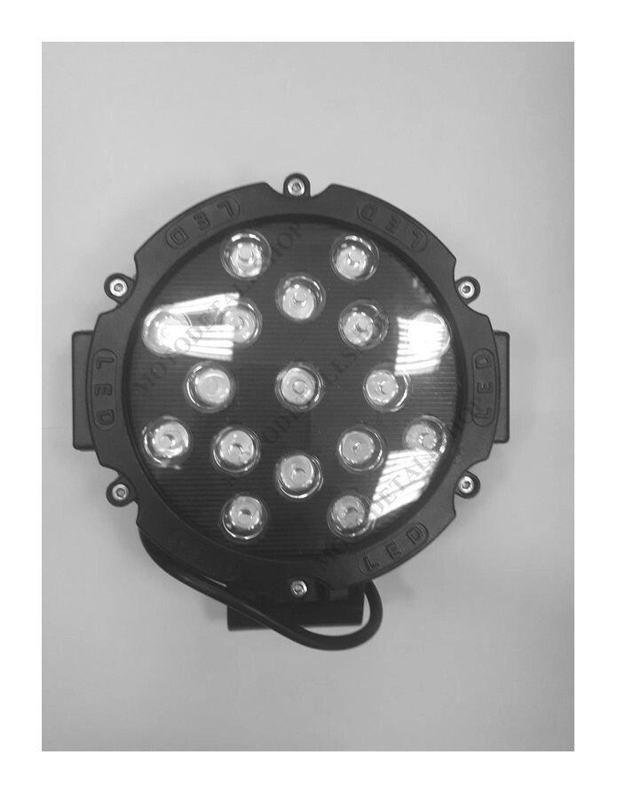 Светодиодная фара LED, дальний свет,  51 Вт от компании MOTODETALI.SHOP - фото 1