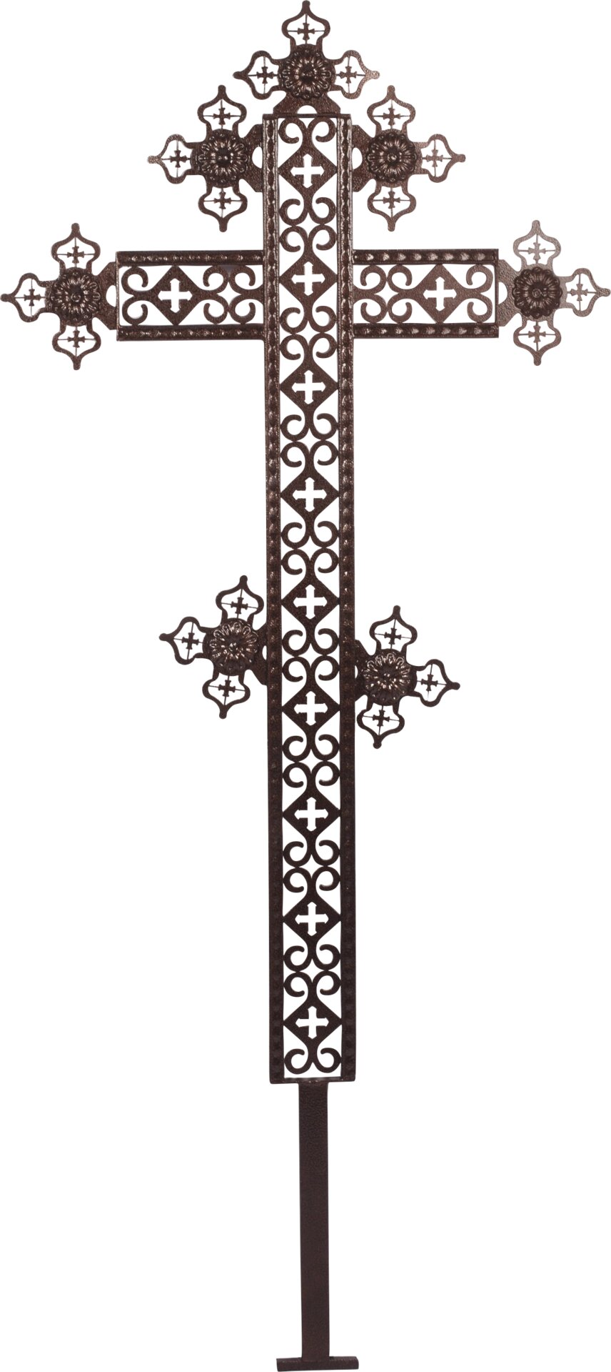 Крест №14 Цвет в ассортименте медь, шагрень, серый. - описание