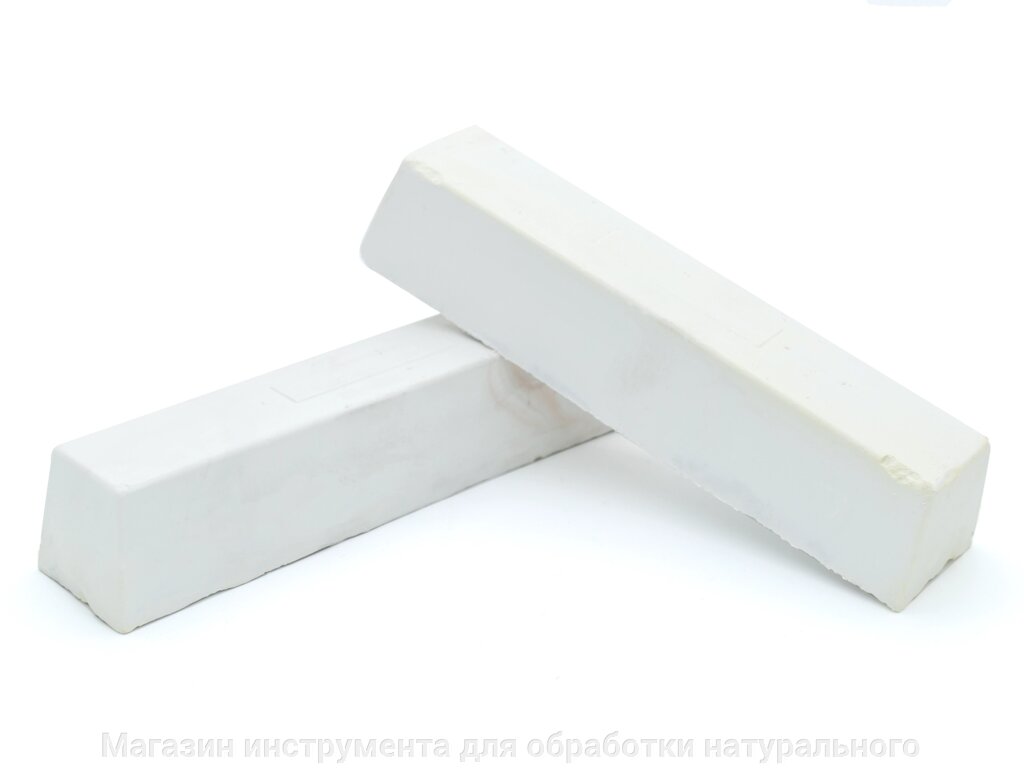 Абразивная паста (воск) белый в брусках по граниту и мрамору , вес 0,65 кг от компании Магазин инструмента для обработки натурального камня - фото 1