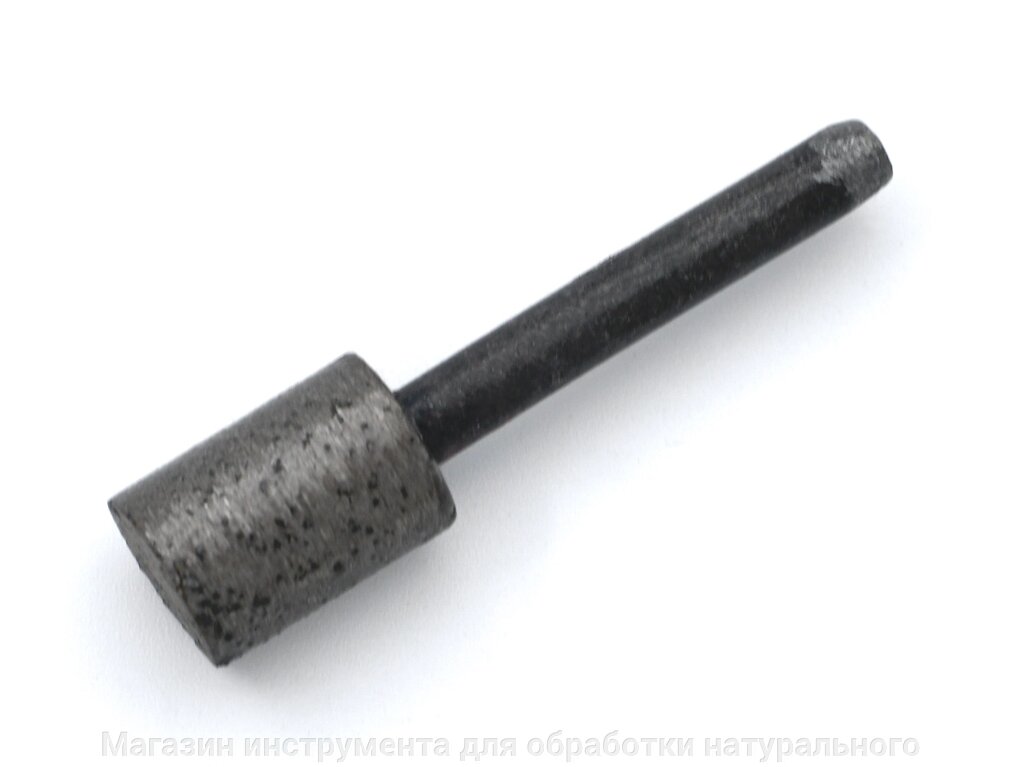 Алмазная фреза цилиндр №10 цельного спечения по граниту цанга 6 мм от компании Магазин инструмента для обработки натурального камня - фото 1
