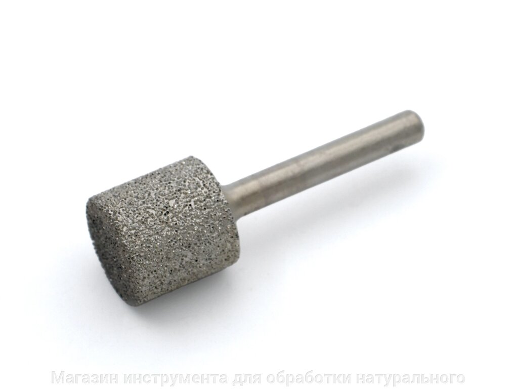 Алмазная фреза цилиндр №3 вакуумного спекания по мрамору цанга 6 мм от компании Магазин инструмента для обработки натурального камня - фото 1