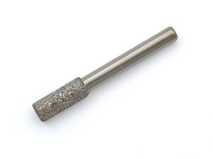 Алмазная фреза цилиндр №4 вакуумного спекания по мрамору цанга 6 мм