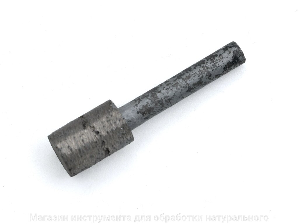 Алмазная фреза цилиндр №8 цельного спечения по граниту цанга 6 мм от компании Магазин инструмента для обработки натурального камня - фото 1