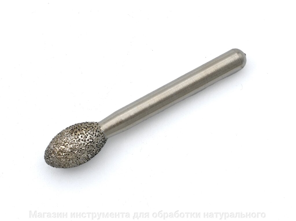Алмазная фреза цилиндр радиусный №3 вакуумного спекания по мрамору цанга 6 мм от компании Магазин инструмента для обработки натурального камня - фото 1