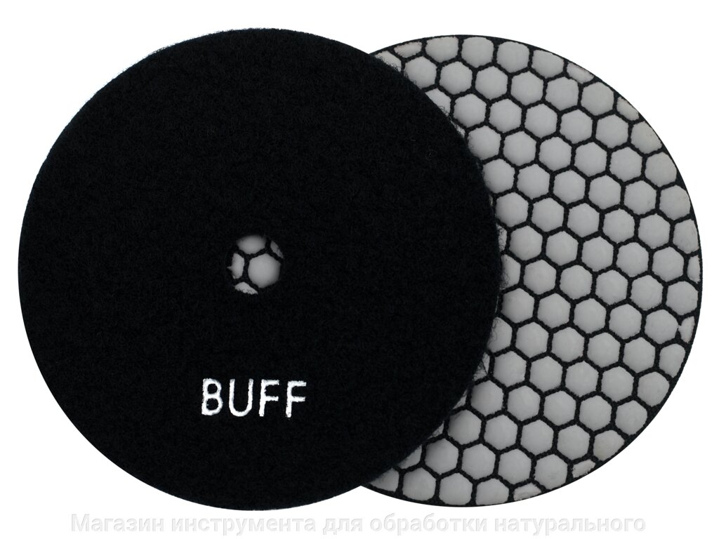 Алмазные гибкие диски Ø 100 мм  "бафф"  сухие от компании Магазин инструмента для обработки натурального камня - фото 1