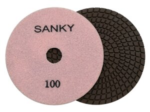 Алмазные гибкие диски Ø 125 №100 САНКИ c водяным охлаждением