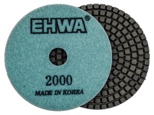 Алмазные гибкие диски № 2000 ф 100 мм "EHWA" с водяным охлаждением 1 шт
