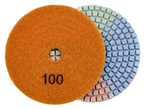 Алмазные гибкие диски №100 Ø 100 "3color" c водяным охлаждением 1 шт
