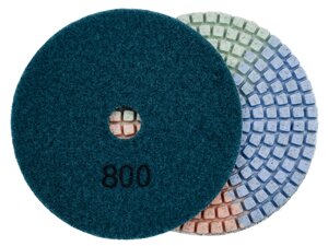 Алмазные гибкие диски №800 Ø 100 "3color" c водяным охлаждением 1 шт